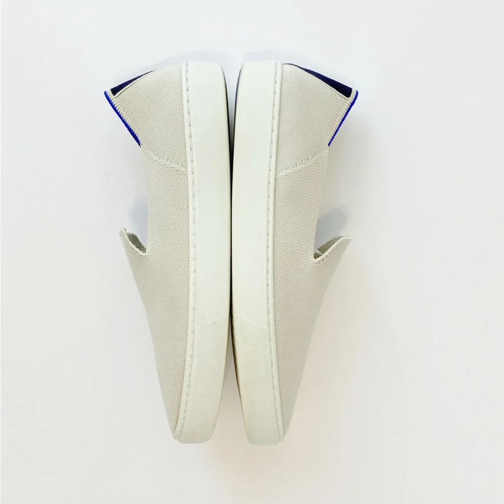 ROTHY’S CREAM TAN SAND THE ORIGINAL SLIP ON KNIT SNEAKER - Picture 4 of 12